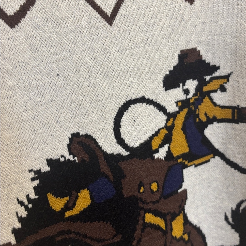 Cruel Denim Graphic Rodeo Cowboy Cardigan. - Picture 6 of 8